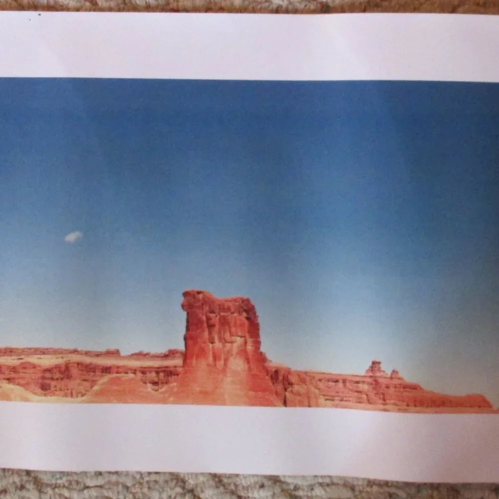 Panoramic Moab Utah Desert Photograph Peter Lorber 8.4 feet long x 12.5 inches